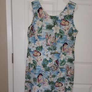 HAWAIIAN PRINT DRESS